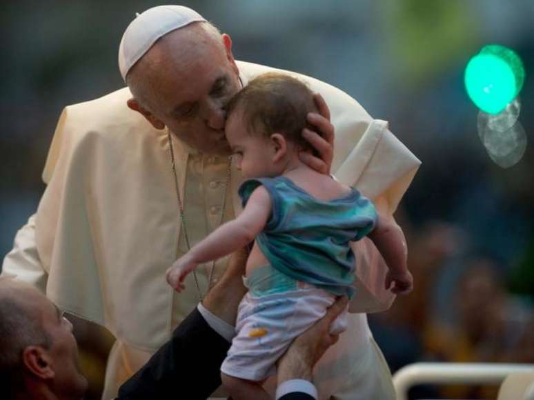 <p>Papa Francisco chegou ao Brasil na última segunda-feira</p>