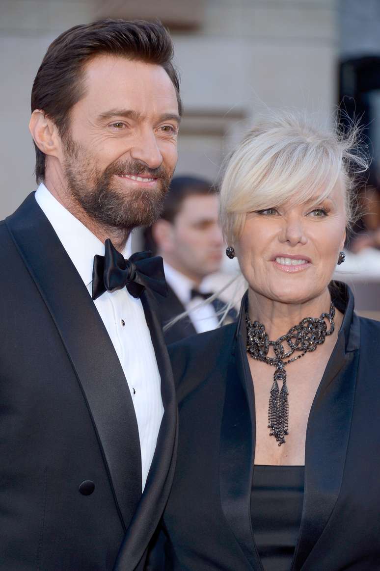 <p>Hugh Jackman elogiou a mulher Deborra na TV</p>