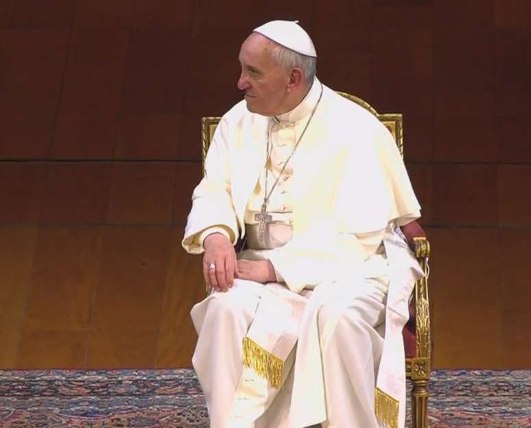 <p>Papa Francisco no Theatro Municipal do Rio de Janeiro</p>