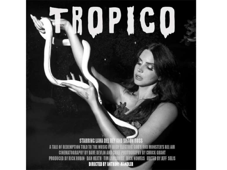 Lana Del Rey estrelará junto com o modelo albino Shaun Ross o curta-metragem 'Tropico', da própria cantora