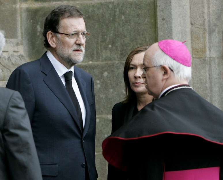 o chefe do governo espanhol, Mariano Rajoy também esteve na cerimônia
