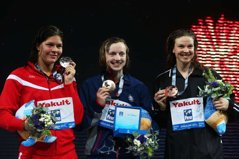 Ledecky mais uma vez conquistou uma medalha de ouro no Mundial com quebra de recorde