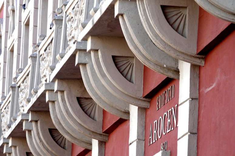 A fachada da Casa Histórica de Arocena foi baseada na arquitetura da região do País Basco, no norte da Espanha