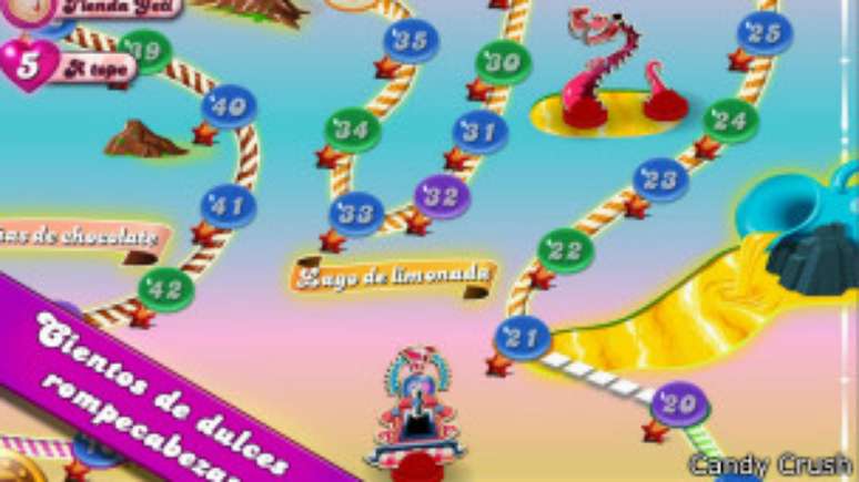 'Candy Crush' tem mais de 400 níveis e nunca volta-se ao primeiro