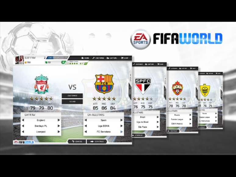 'Fifa World' terá os populares modos Ultimate Team e Seasons