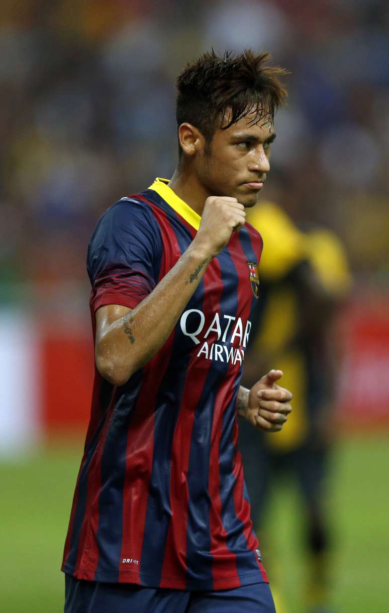 <p>Neymar recebeu elogios de Xavi</p>