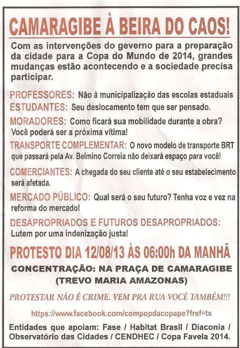 Protesto dos comerciantes foi mantido e deve receber adesões de moradores de São Lourenço e Retife também