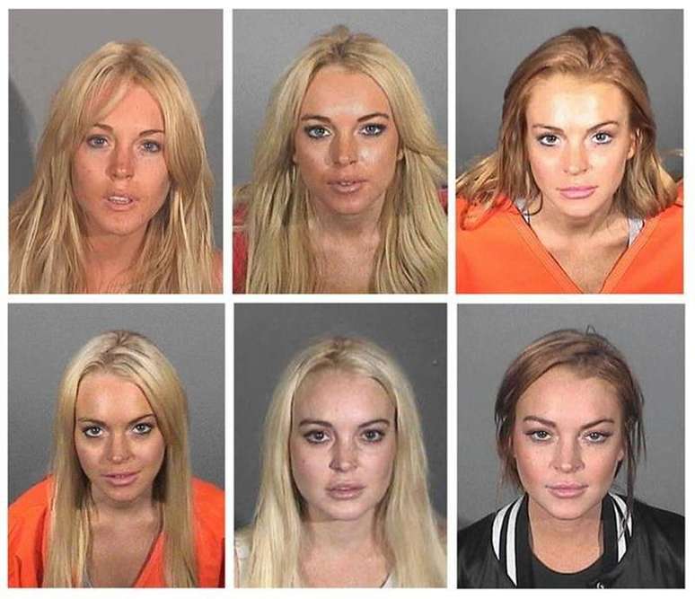 Compilação de fotos da atriz norte-americana Lindsay Lohan divulgadas por órgãos policiais dos EUA durante os anos. Apesar do retorno às telas com novo filme de suspense, pairam dúvidas sobre próximos trabalhos da atriz.