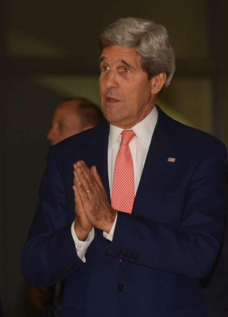 <p>O secret&aacute;rio de Estado americano, John&nbsp;Kerry, em&nbsp;visita ao Brasil</p>