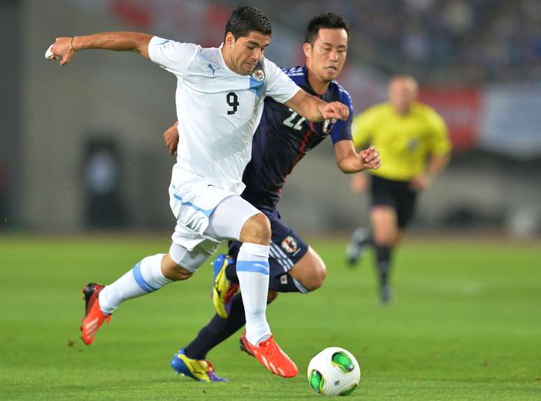 <p>Suárez marcou um dos gols do Uruguai</p>