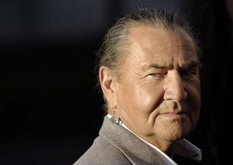 Foto de arquivo de August Schellenberg, de maio de 2007. O ator, conhecido por interpretar papéis de nativos norte-americanos em filmes como "Free Willy" e "O Novo Mundo", morreu aos 77 anos após lutar contra um câncer de pulmão.