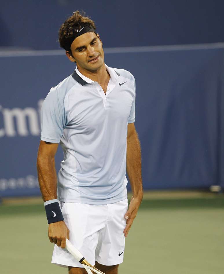 <p>Federer sofreu a terceira derrota no ano para Nadal</p>