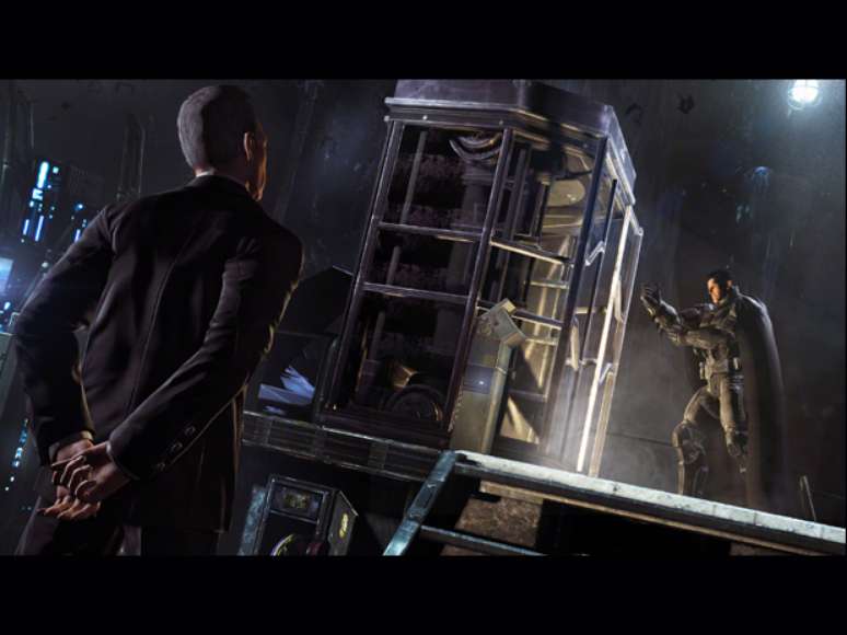 <p>Nova imagens de 'Batman Arkham Origins' mostram a batcaverna com o mordomo Alfred</p>