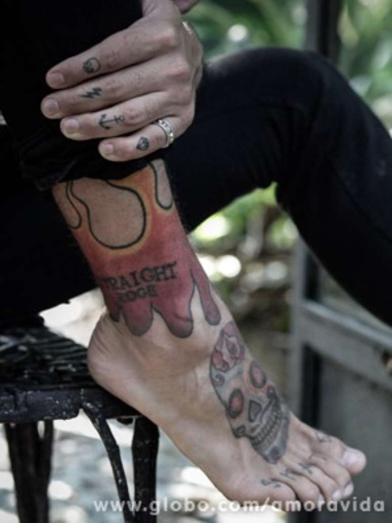 <p>'Straight Edge' &eacute; a filosofia de vida que Felipe segue</p>