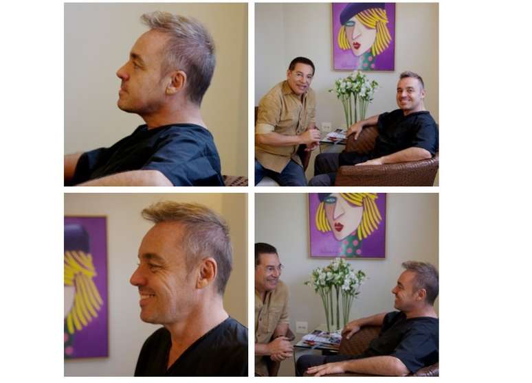 Gugu posou com o cabeleireiro Jassa após mudar o visual