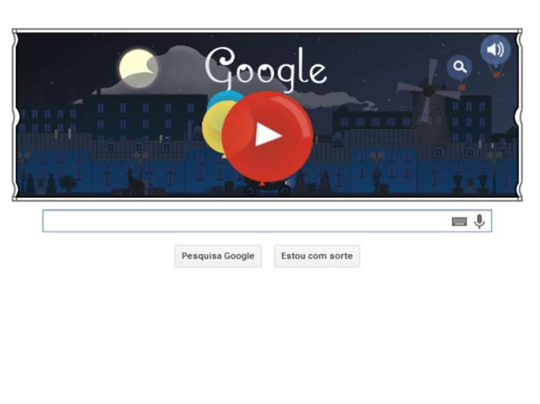 <p>Claude Debussy é homenageado com doodle animado, mostrando um cenário europeu</p>