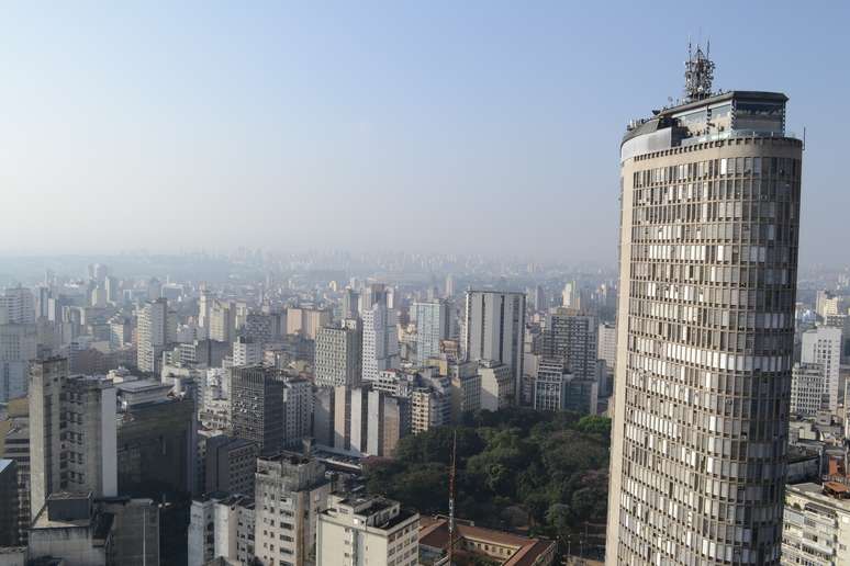Capital paulista vista do alto do edifício Copan, no centro da cidade