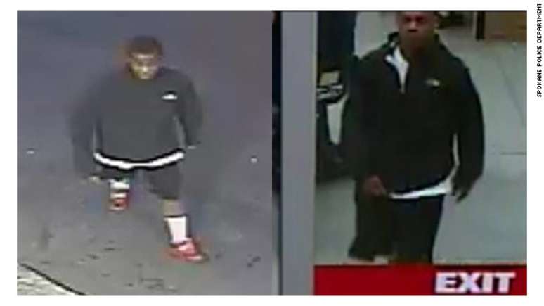 <p>Montagem de frames de v&iacute;deo mostra&nbsp;os supostos agressores</p>