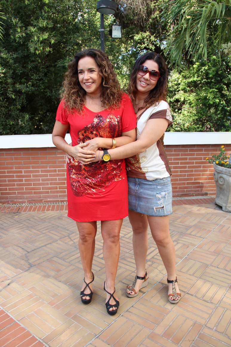 <p>Daniela Mercury  e Malu Verçosa</p>