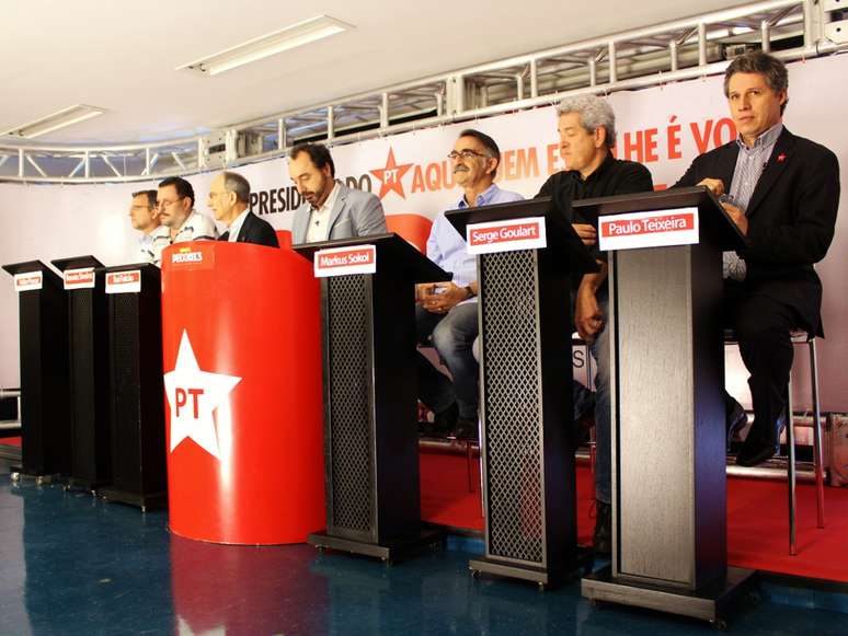 O debate reuniu candidatos à presidência nacional do partido