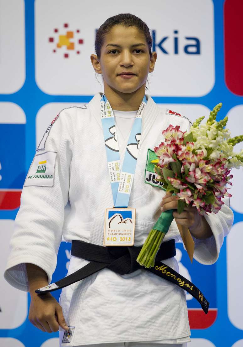 <p>A pequena Sarah Menezes &eacute; a maior esperan&ccedil;a do jud&ocirc; brasileiro</p>