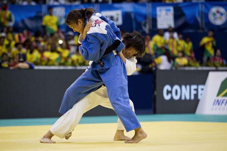 Quando a luta parecia se encaminhar para o golden score, Sarah acertou golpe espetacular, conseguiu o ippon e garantiu o bronze
