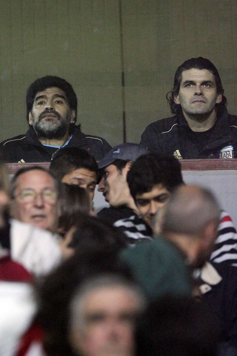 Maradona e Mancuso já trabalharam juntos na seleção argentina