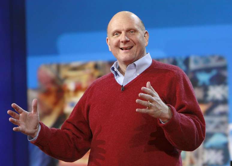 <p>Steve Ballmer também destacou os pontos fortes da Microsoft</p>