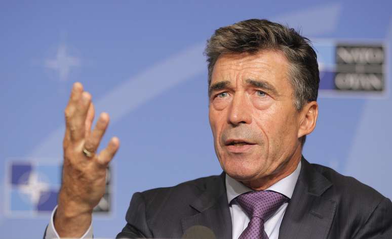 Anders Fogh Rasmussen concede entrevista em Bruxelas, na Bélgica