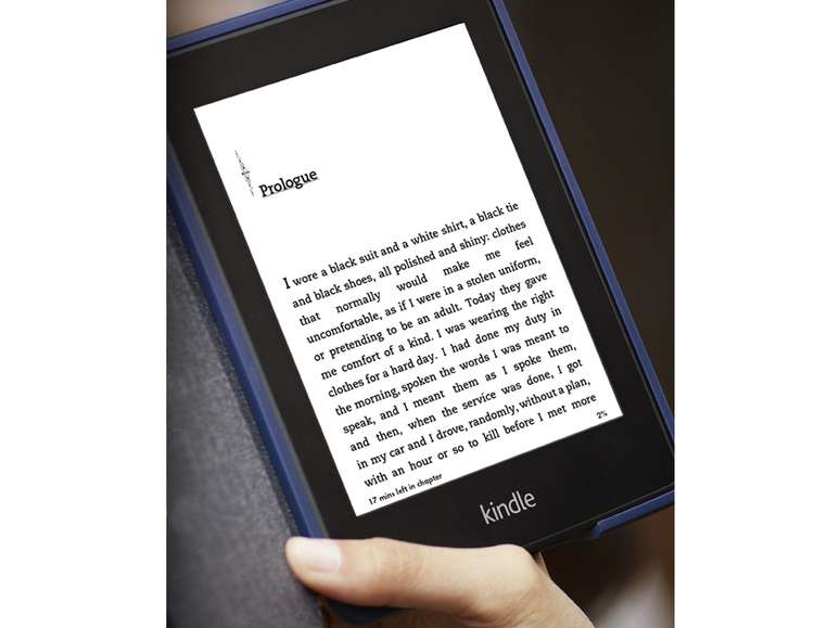 <p>Amazon oferece e-reder Kindle para livros digitais</p>