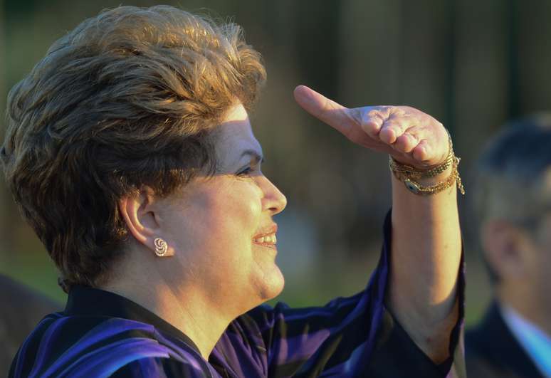 Dilma no Palácio do Alvorada nesta segunda-feira