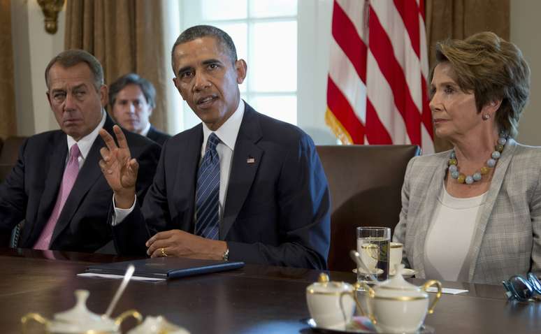 Obama falou à imprensa durante um encontro com parlamentares americanos na Casa Branca