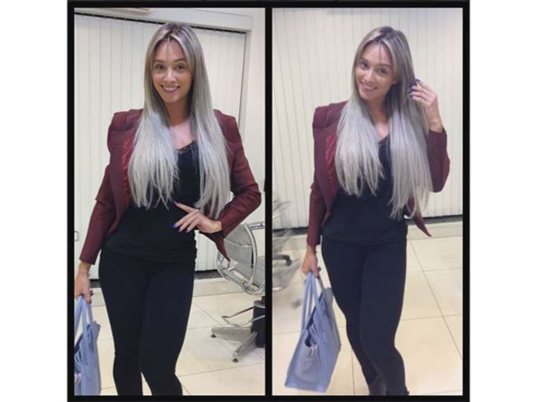 <p>Juju apostou em fios bem mais claros</p>