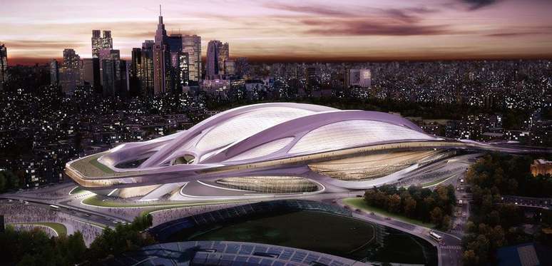 <p>Eleita neste sábado sede dos Jogos Olímpicos de 2020, Tóquio incluiu em seu portfólio uma reforma futurista para o Estádio Olímpico Nacional, palco que recebeu a Olimpíada em 1964; confira</p>