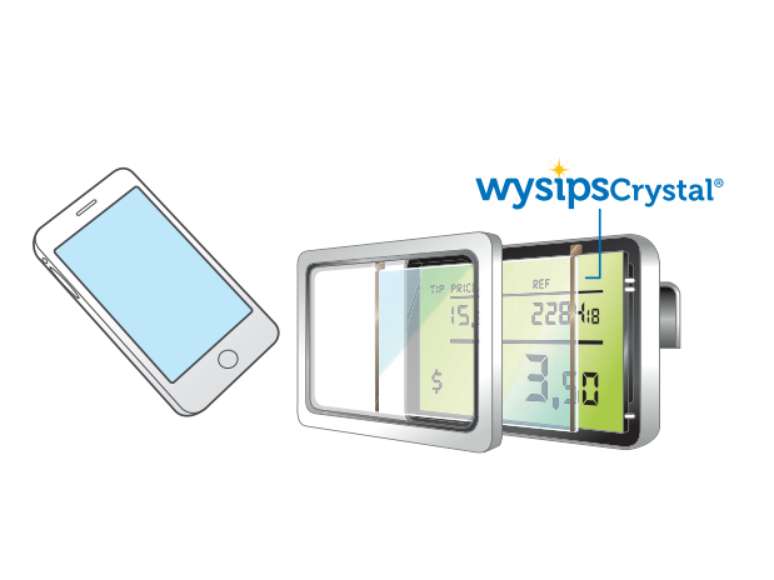 <p>Wysips &eacute; colocada abaixo da tela do telefone</p>
