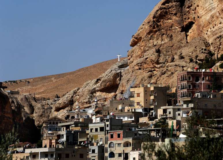 Imagem do dia 7 de setembro mostra a cidade de Maaloula