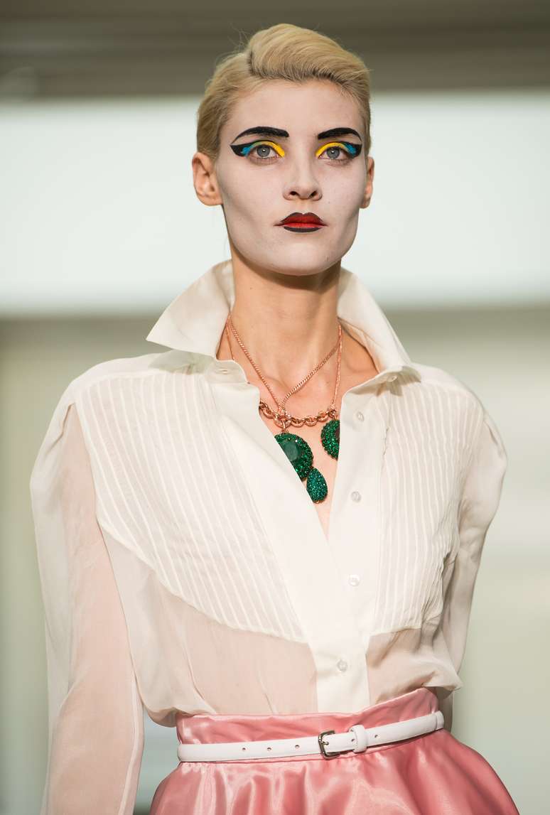 <p>Desfile de Vivienne Westwood durante semana de moda de Londres</p>