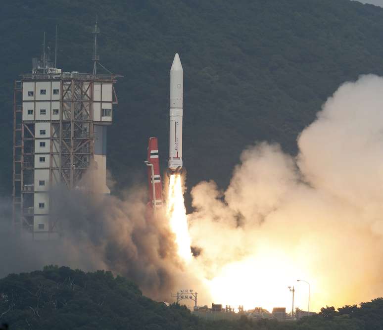 O lançamento do foguete aconteceu com sucesso às 14h locais (2h de Brasília) no Centro Espacial de Uchinoura, em Kagoshima, no sudoeste do país