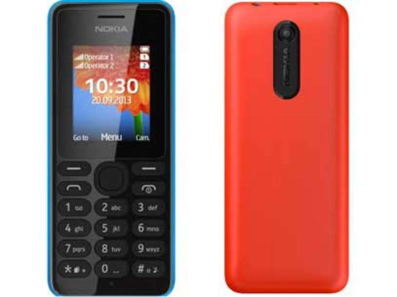 O Nokia 108 tem formato de barra e oferece suporte para mem&oacute;ria externa de at&eacute; 32 gigabytes. Al&eacute;m da c&acirc;mera VGA, o Nokia 108 tamb&eacute;m possui um MP3 player integrado