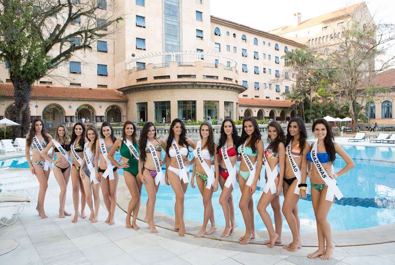 <p>Candidatas ao título de Miss Brasil 2013</p>