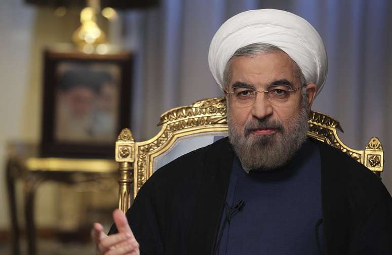 O presidente iraniano Hasan Rouhani em imagem do dia 10 de setembro