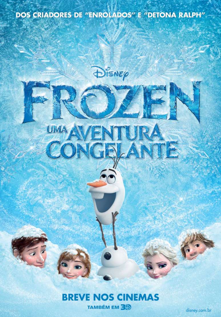 'Frozen - Uma Aventura Congelante' tem estreia marcada no Brasil para 3 de janeiro de 2014