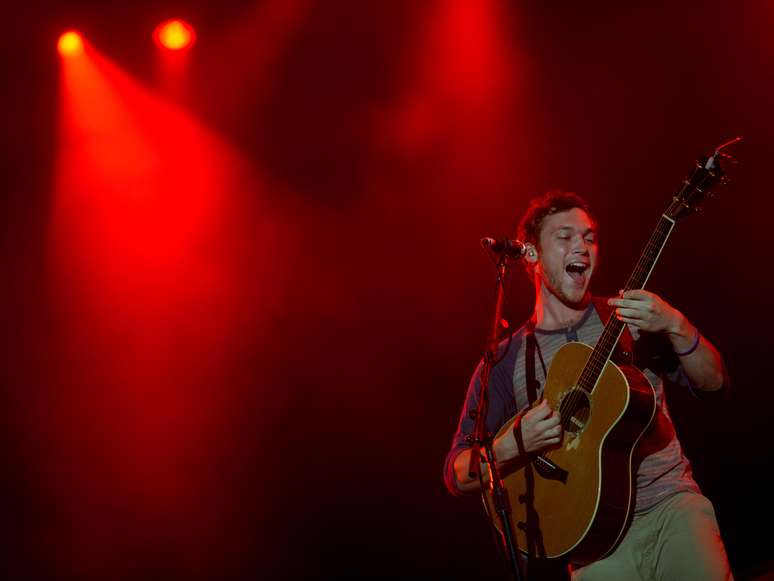 <p>Cantor de 23 anos durante show na penúltima noite do Rock in Rio, neste sábado (21)</p>