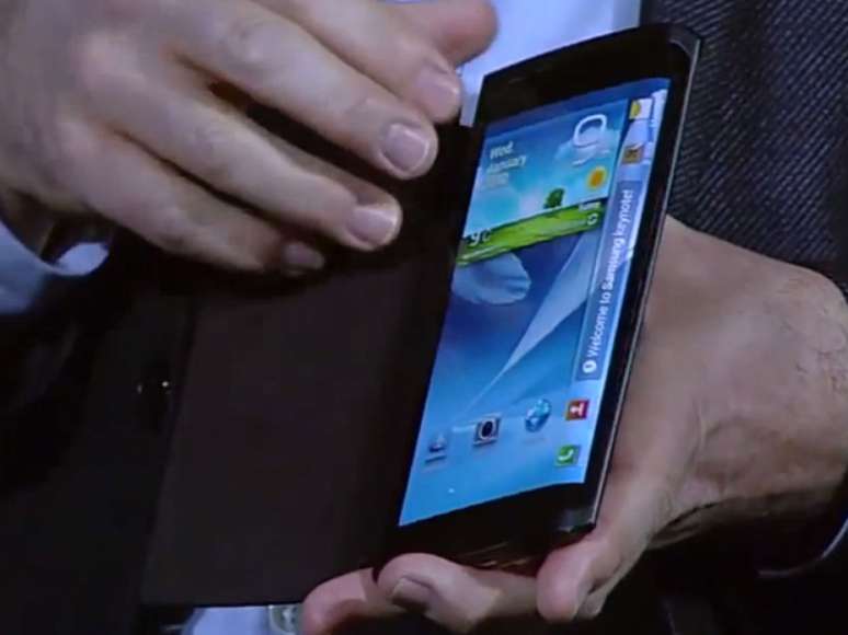 <p>Samsung apresentou um prot&oacute;tipo no come&ccedil;o do ano, em Las Vegas</p>