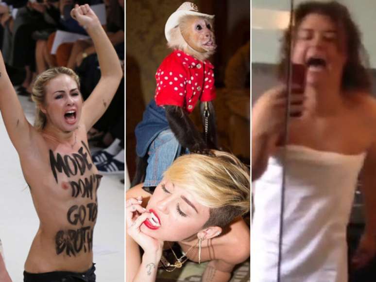 <p>Xingar uma ativista de "peito mole", fazer pose sensual com um macaco vestido de cowboy, tirar foto vestindo apenas um... len&ccedil;ol? Pagar mico nas redes sociais n&atilde;o &eacute; uma exclusividade dos an&ocirc;nimos. Empolgados em mostrar suas intimidades, alguns famosos tamb&eacute;m acabam transformando seus perfis na web em um verdadeiro show de bizarrices. Confira as melhores postagens das celebridades ao longo desta semana</p>