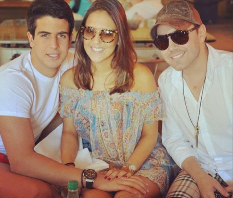 Enzo Celulari e Rafaela Rique em Miami, nos Estados Unidos