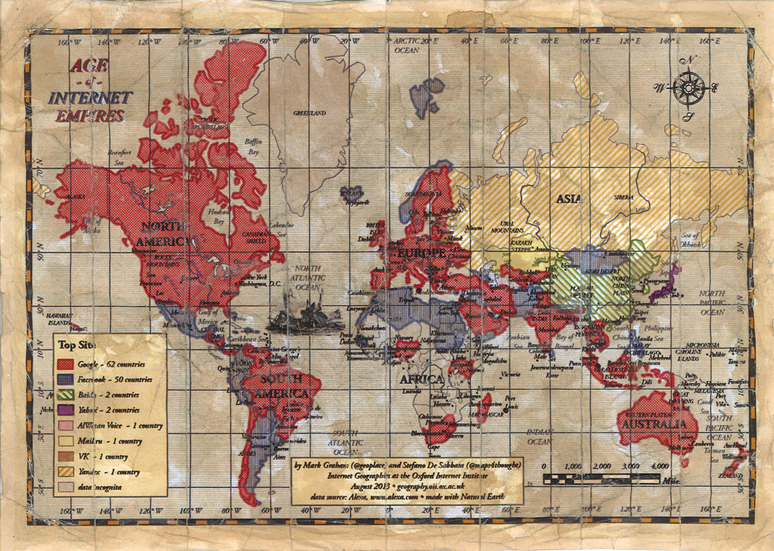 <p>Pesquisadores deram o nome de Age of Empires ao mapa</p>