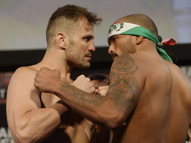 F&aacute;bio Maldonado e Joey Beltran se encaram