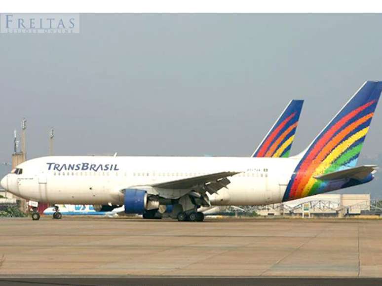 Boeings modelo 767-200, pertencentes &agrave; massa falida da Transbrasil, est&atilde;o paradas no Aeroporto Internacional de Bras&iacute;lia