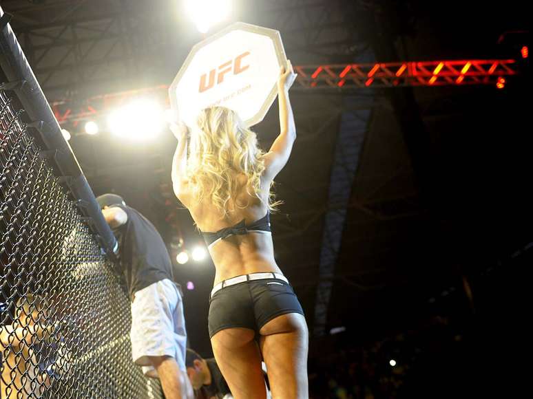 Ring girls brasileiras foram uma atração à parte no UFC Barueri, realizado nesta quarta-feira